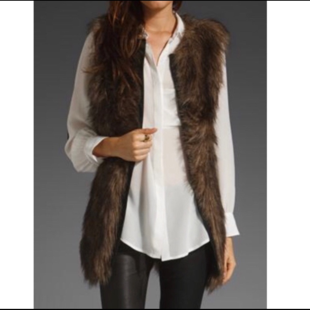 Sanctuary Clothing Anthropologie Faux Fur Vest